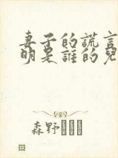 妻子的谎言江一明是谁的儿子