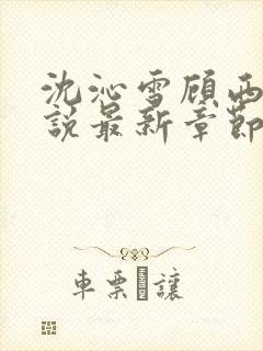 沈沁雪顾西朝小说最新章节免费阅读