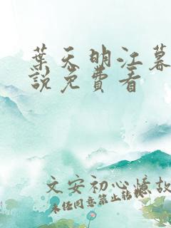 叶天明江暮婉小说免费看