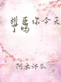 权臣你今天忏悔了吗