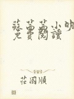 苏茜茜小明全文免费阅读