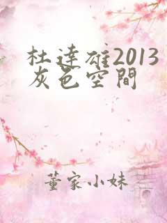 杜达雄2013灰色空间