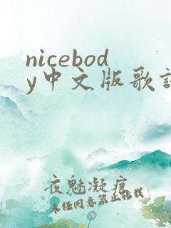 nicebody中文版歌词