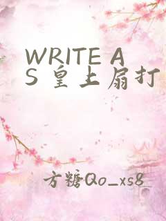 WRITE AS 皇上扇打