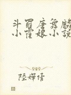 斗罗唐舞麟遇到小霍娘小说