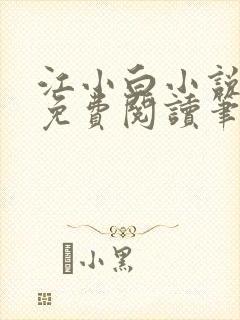 江小白小说全文免费阅读笔趣阁