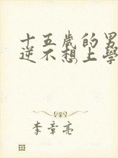 十五岁的男孩叛逆不想上学怎么办