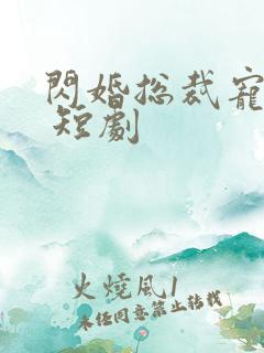 闪婚总裁宠上天 短剧