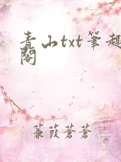 青山txt笔趣阁