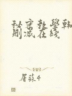 秘密教学韩漫无删减在线