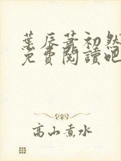 叶辰萧初然小说免费阅读吧