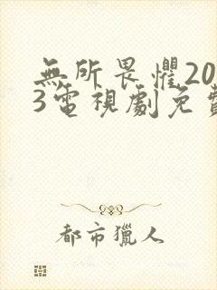 无所畏惧2023电视剧免费观看