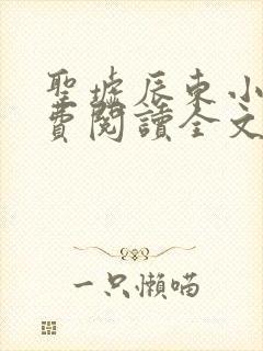 圣墟辰东小说免费阅读全文无删减