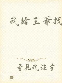 我给王爷找小三