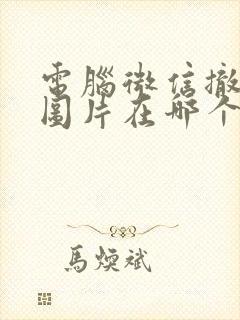 电脑微信撤回的图片在哪个文件夹