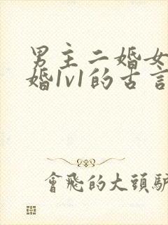 男主二婚女主初婚1v1的古言