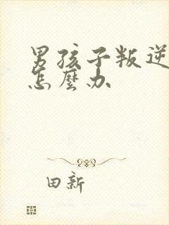 男孩子叛逆期时怎么办