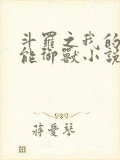 斗罗之我的武魂能御兽小说