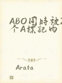 ABO同时被2个A标记肉