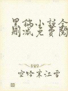 黑锅小说全文无删减免费阅读