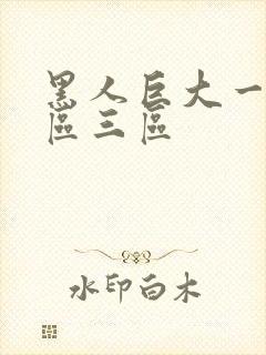 黑人巨大一区二区三区