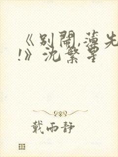 《别闹,薄先生!》沈繁星