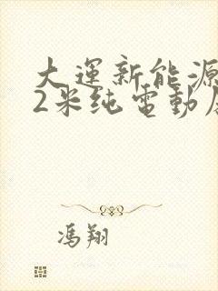大运新能源4.2米纯电动厢式货车