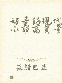 好看的现代言情小说高质量