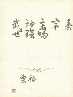 武神主宰秦尘前世强吗