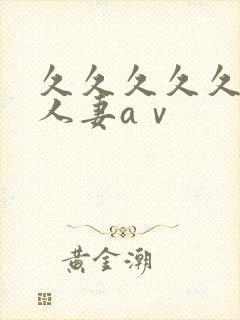 久久久久久精品人妻aⅴ