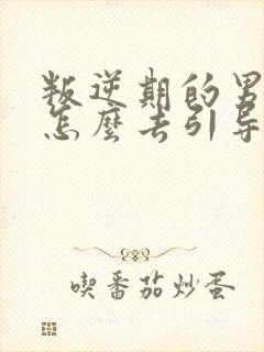 叛逆期的男孩子怎么去引导和沟通