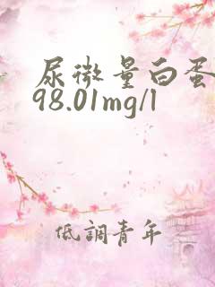 尿微量白蛋白198.01mg/l