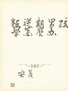 叛逆期男孩子厌学怎么办