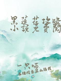 黑莲花攻略手册小说免费阅读