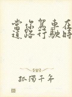 当你驾车在山区道路行驶时应注意什么