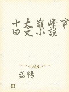 十大巅峰穿越种田文小说