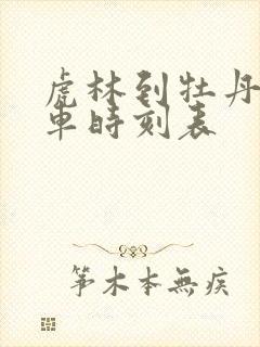 虎林到牡丹江客车时刻表