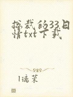 总裁的33日索情txt下载