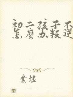 初二孩子不听话怎么办叛逆期孩子怎么管教