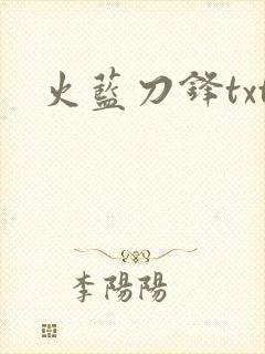 火蓝刀锋txt