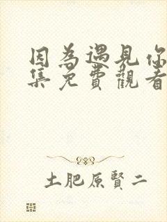 因为遇见你56集免费观看完整版