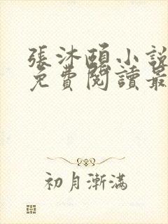 张沐颐小说全文免费阅读最新章节