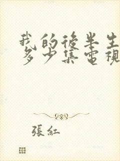 我的后半生一共多少集电视剧