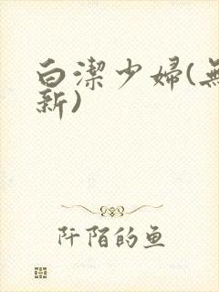 白洁少妇(无删新)
