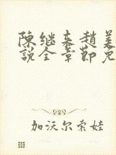 陈继来赵美媛小说全章节免费阅读