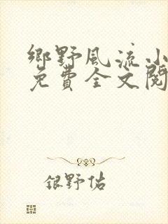 乡野风流小神医免费全文阅读