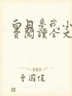 白日梦我小说免费阅读全文无删减