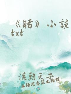 《赌》小说网盘txt