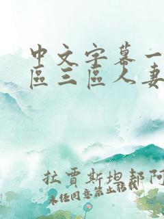 中文字幕一区二区三区人妻精品