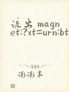 流出 magnet:?xt=urn:btih:
